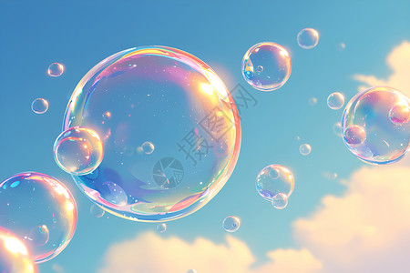梦幻的泡泡背景图片