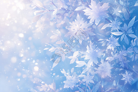 梦幻的花朵背景背景图片