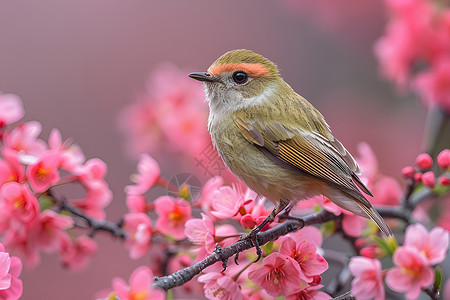 美丽鸟儿春日户外自然美景背景