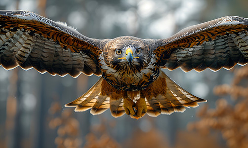 自由飞翔的老鹰图片