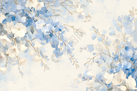 柔和色彩的兰花背景图片