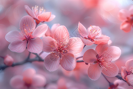 细致模糊的樱花高清图片