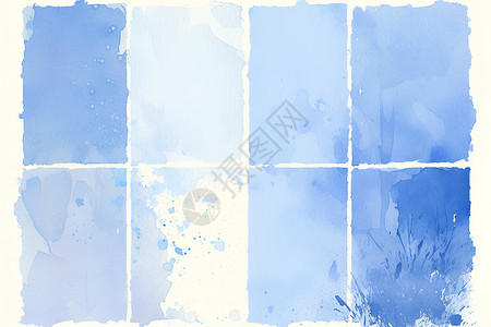 浅蓝色的水彩画背景图片