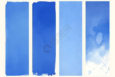 蓝色长方形光效蓝色的长方形插画
