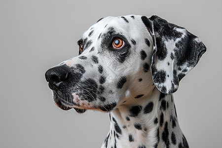 白斑纹高贵的斑点犬背景