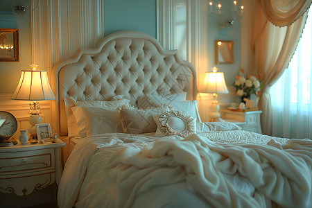 地中海式的意式简约卧室设计图片