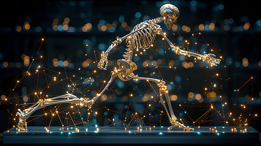 人类骨骼艺术背景图片