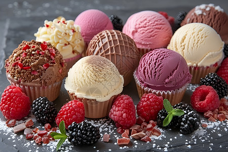 覆盆子冰淇淋美味的冰淇淋背景