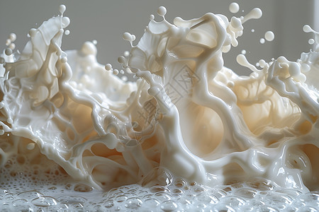 白色瓷杯牛奶飞溅的牛奶设计图片
