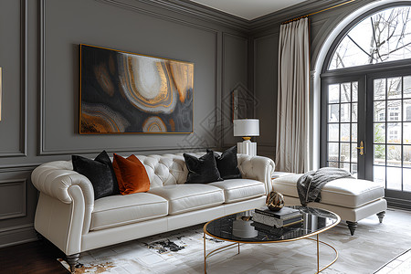 豪华装饰精致优雅的沙发背景