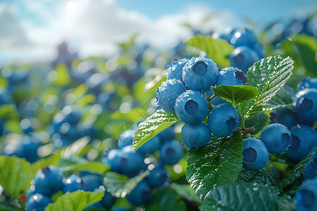 种子的蓝莓蓝莓种植高清图片