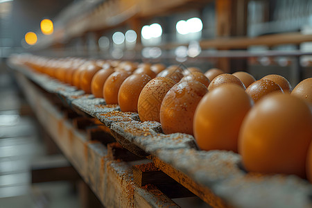 养殖场里的鸡蛋高清图片