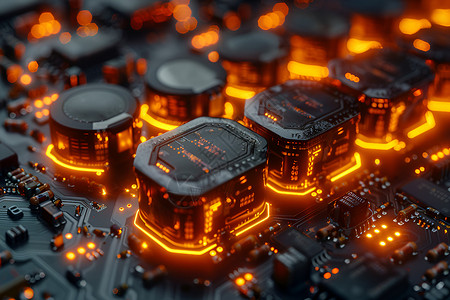 电池产业发光的锂电池设计图片
