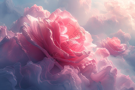 柔软抽象的玫瑰背景图片