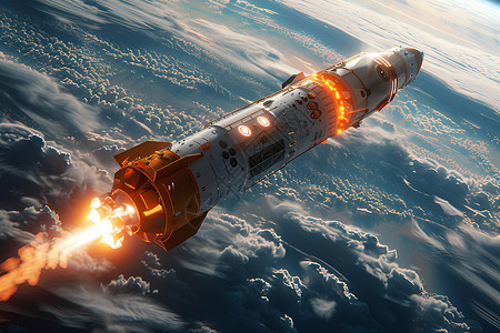 火箭发射视频太空探索之旅设计图片