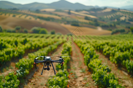 创新农作管理传感器和无人机高清图片