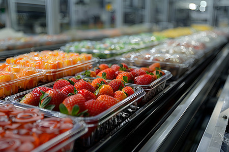 水果店铺素材新鲜的草莓背景