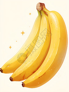 一串香蕉插画