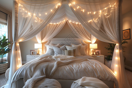 简单温馨的卧室背景图片