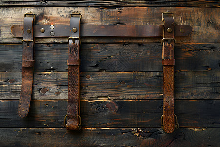 复古风格的木箱子背景图片