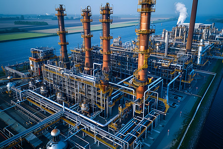 天然气生产工厂高清图片