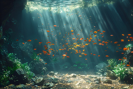 水下素材海洋世界插画