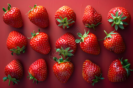鲜艳的草莓背景