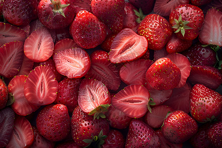 诱人水果干美味的草莓干背景