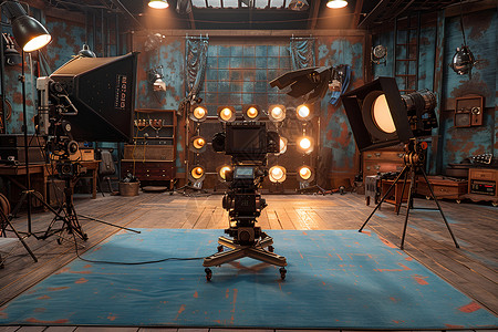 电影创意合成电影工作室拍摄背景