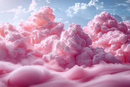 棉花糖云彩棉花糖般的云彩设计图片