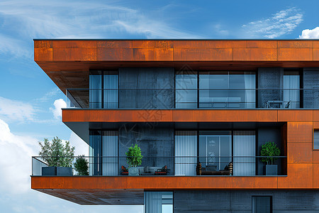 豪华现代住宅背景图片
