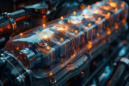 燃料电池汽车汽车中的燃料电池设计图片