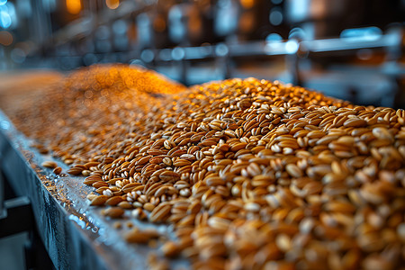 收获的农业小麦高清图片
