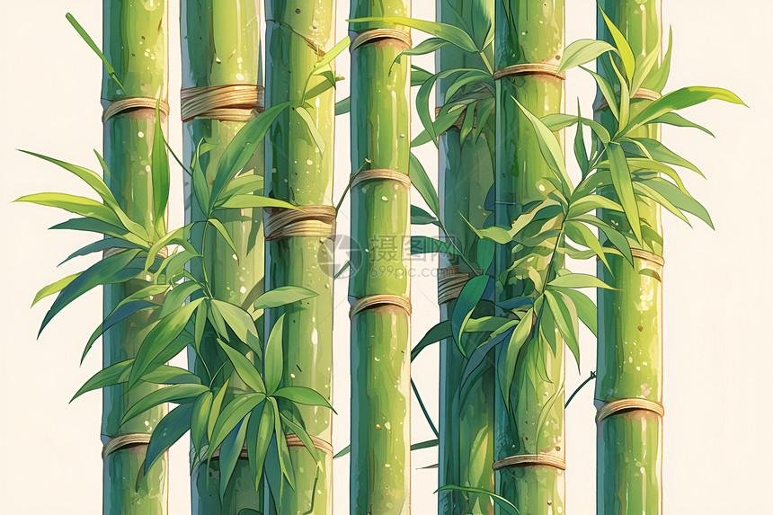 简洁的竹子图片