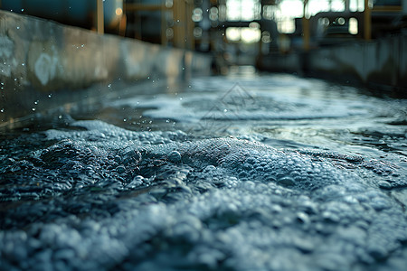 污水处理厂可排水的高清图片