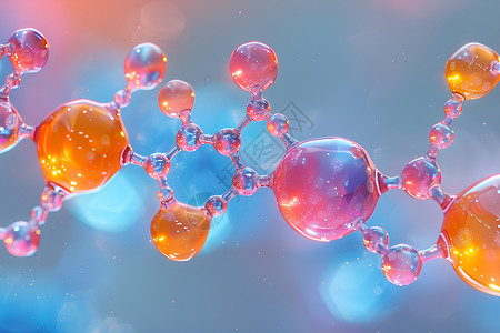 分子结构的微观图背景图片