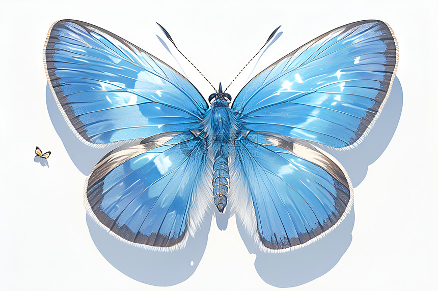 多姿的蓝蝴蝶图片