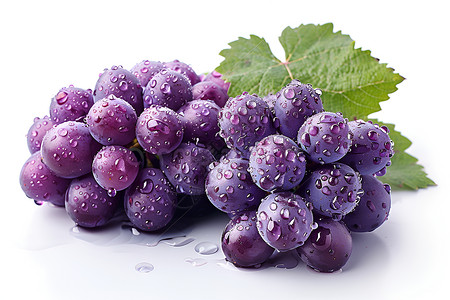美味新鲜的葡萄背景图片