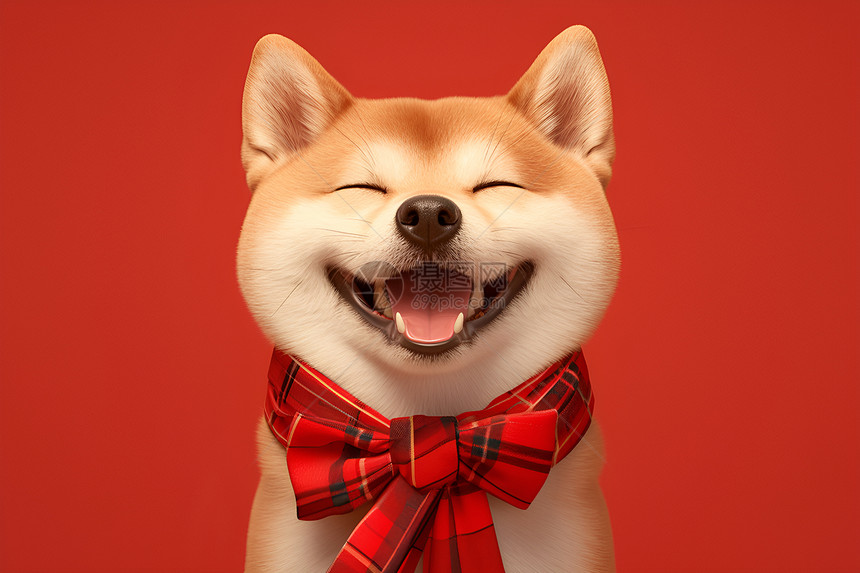 微笑的狗狗图片