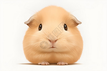 萌萌哒的小动物可爱的小动物豚鼠插画