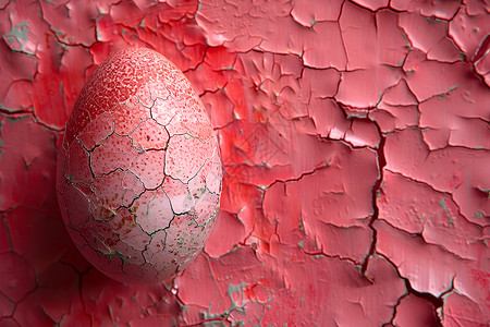 鸡蛋破裂的蛋壳插画