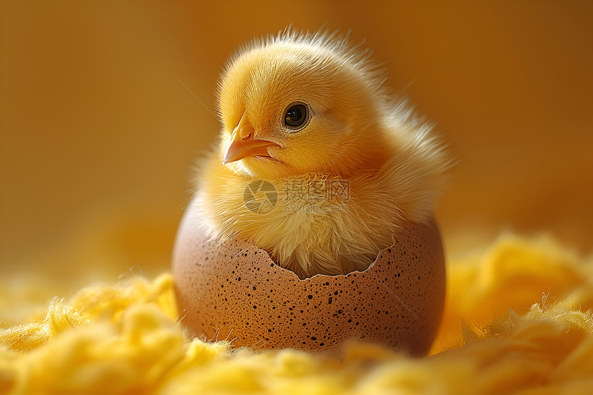 蛋里的小鸡图片