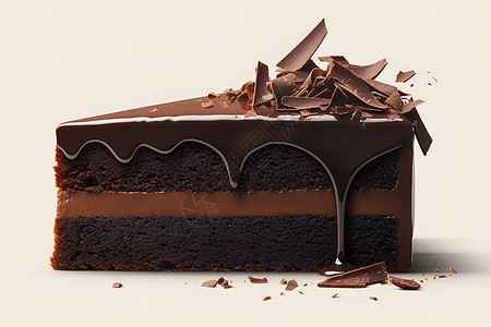 芝士奶油巧克力芝士蛋糕插画