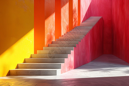 彩色楼梯彩色的楼梯背景