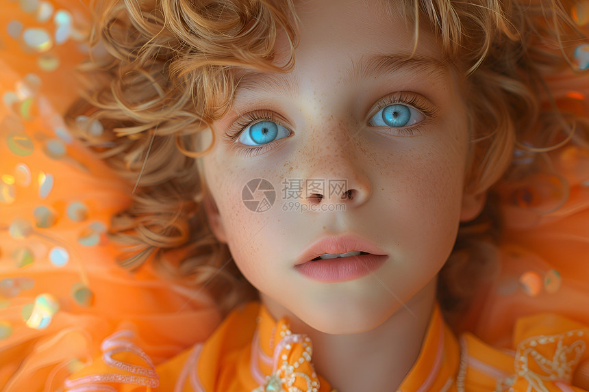 可爱的蓝眼睛男孩图片