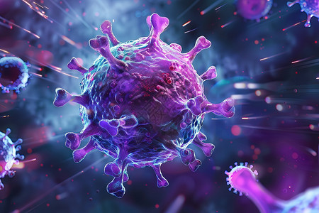 紫色的血球静脉血球高清图片