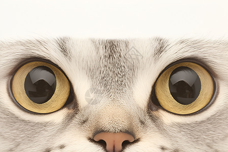 甜美的虎斑猫表情高清图片