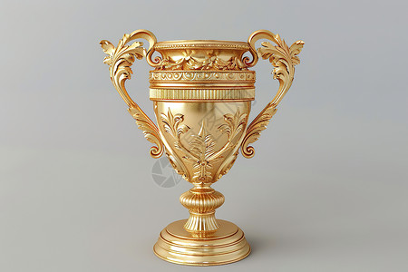 奖杯装饰精致雕花的奖杯设计图片