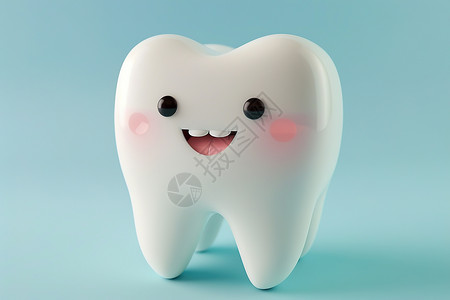 快乐微笑的牙齿背景图片