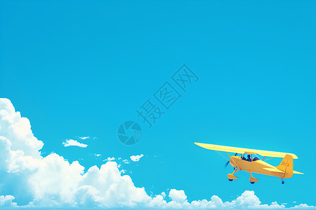 飞机降落飞向天空的飞机插画